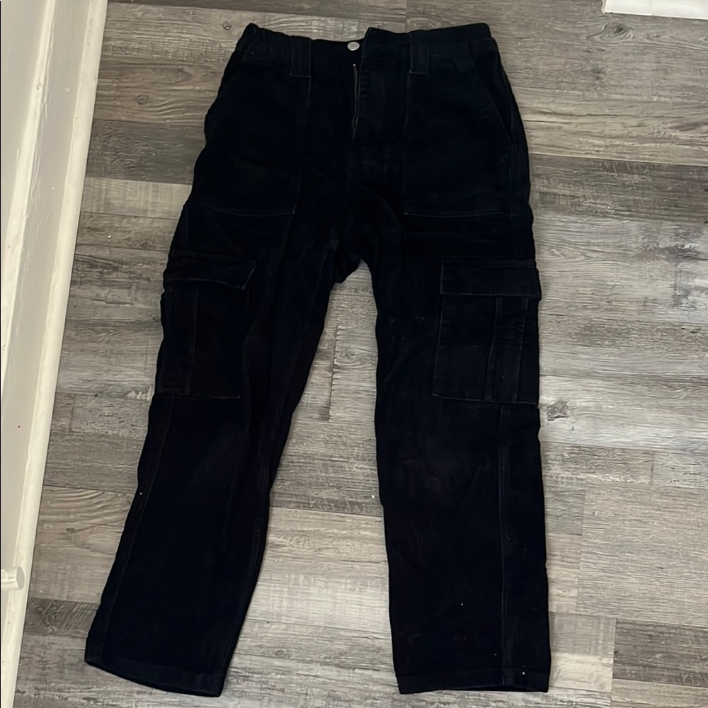 Women’s Pacsun Corduroy Black Cargo Pants